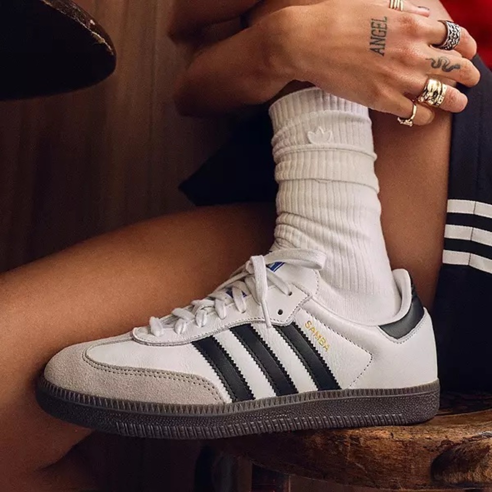 NWT Adidas Samba OG Leather Gum Sole